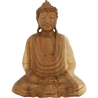Soška Buddha dřevo 25 cm sv Dhyan