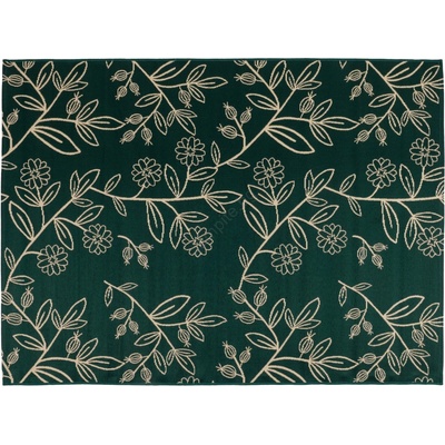 Multidecor Външен килим JUNGLE 80x160 см, зелен с листов мотив (MU0220)