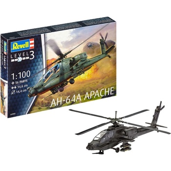Revell Plastic ModelKit vrtulník 04985 AH-64A Apache 18-04985 1:100