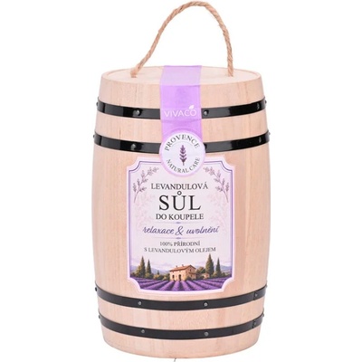 Vivaco Wellness soudek sůl do koupele s levandulovým olejem 1 kg