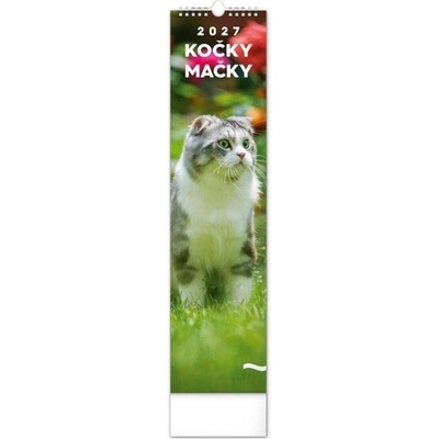 NOTIQUE Nástenný Mačky 12 x 48 cm 2027