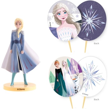 Image 1 of Dekora Комплект за декорация на торта Елза / Frozen 3 бр