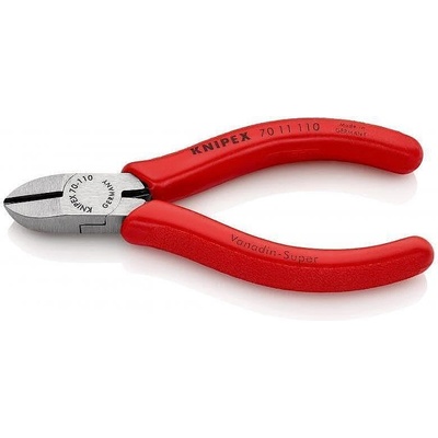 KNIPEX Клещи диагонални резачки, червена ръкохватка 110мм, с отваряща пружина, Knipex (K7011110)