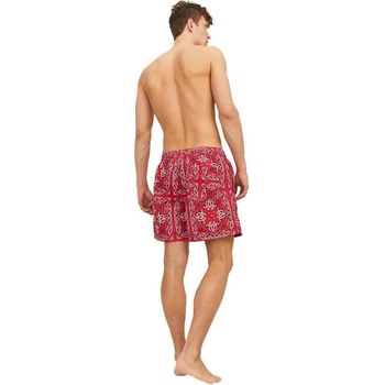 JACK & JONES Бански гащета Jack & jones Jpstfiji Bandana swimming shorts - Red (Red)