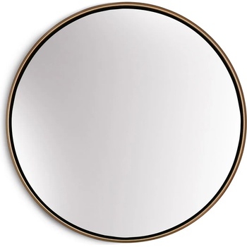 Casa Chic Fournier Стенно огледало с метална рамка кръгло Ø 40 см (EL-MIR-MET-40X40-GLD) (EL-MIR-MET-40X40-GLD)
