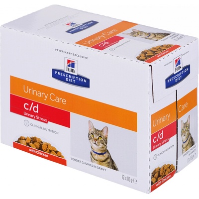Hill's Prescription Diet C/DStress Starostlivosť o močový systém 12 x 85 g