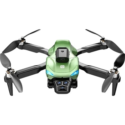 Crazon Детска играчка Сгъваем дрон с камера и сензори за препятствия, зелен цвят