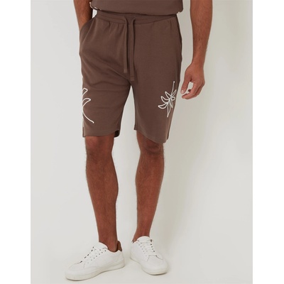 Threadbare Поларени къси панталони Threadbare Men's Fleece Jogger Shorts - Mustang