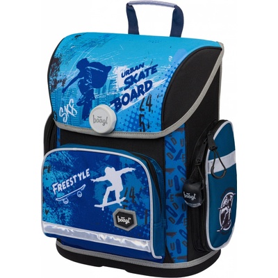 Baagl aktovka Ergo Skateboard modrá 19 l
