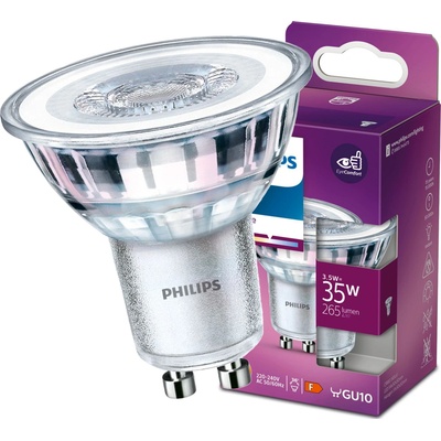 Philips GU10 LED žárovka 3.5W = 35W 265 lm 3000K teplá bílá reflektor