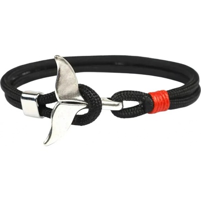 Gaira Náramek Stříbrná ploutev 3221 černá