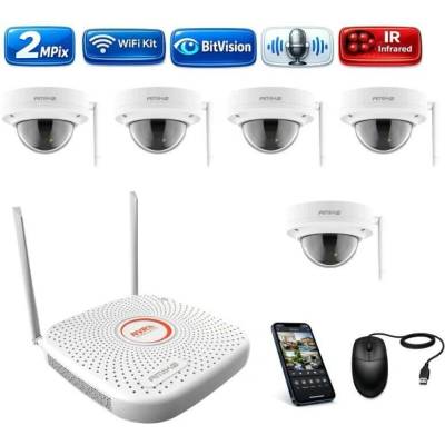 Amiko Wifi 5 kamerový set FullHD 2Mpix Dome 3200K5