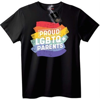 NOONEBRAND Тениска Горди ЛГБТК+ родители - 2XL, White