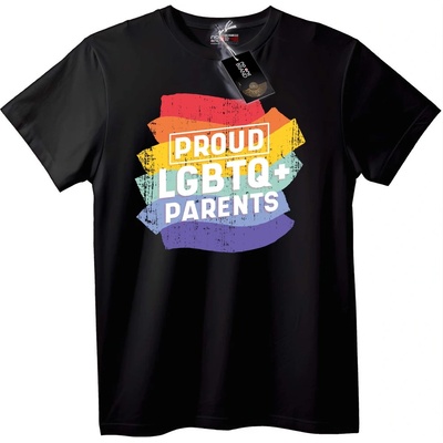 NOONEBRAND Тениска Горди ЛГБТК+ родители - 2XL, White