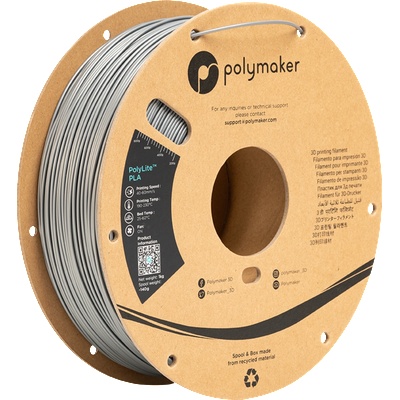 Polymaker PolyLite PLA Steel Grey - 1, 75 mm / 1000 g (PA02065)