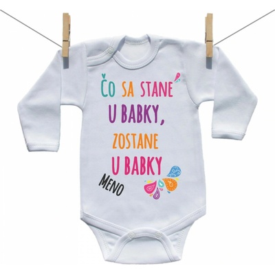 Boodyy Body s dlhým rukávom Čo sa stane u babky zostane u babky