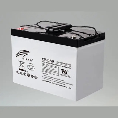 Ritar Оловна батерия RITAR (EV12-100S), 12V, 100Ah 306/ 168/ 211 mm, За електрически колички (3807000009166)