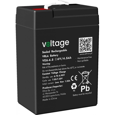 AGM Voltage 6V 4,5Ah VE6-4.5