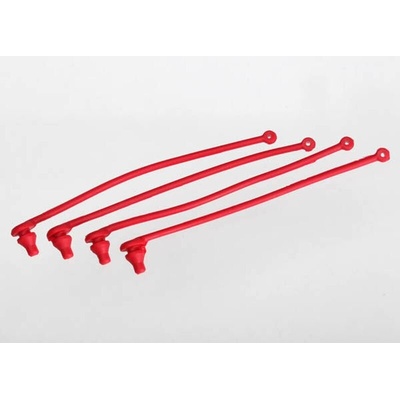 Traxxas Ластици за щипки за купе Body clip retainer, red (4), TRX5752 (TRX5752)