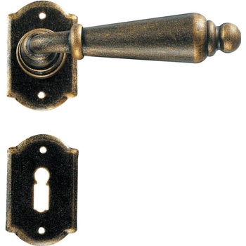 GALBUSERA Kovaná kľučka 2401, rozetové kovanie, BB/PZ/WC
