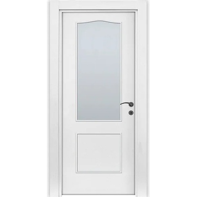 Uni Doors Интериорна врата Рустик остъклена - бяла (цена без монтаж)
