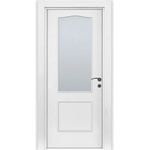 Uni Doors Интериорна врата Рустик остъклена - бяла (цена без монтаж)