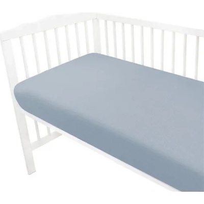 Baby Nellys Mušelínové prostěradlo NATURE double jeans 60x120