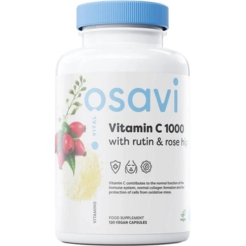Osavi Vitamin C 1000 with Rutin & Rose Hip, 120 капсули, Osavi