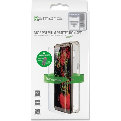 4smarts Калъф 360° за iPhone XS/X, 4Smarts Premium Set Case, Прозрачен (4S493178)