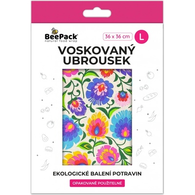 Beepack Voskovaný ubrousek lidové květy 36x36cm