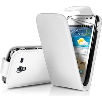 Image 1 of Samsung Galaxy Ace Plus S7500 Flip Калъф Бял + Протектор