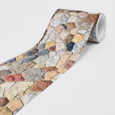 DIMEX ART Самозалепваща нетъкана бордюра каменна мозайка 15 см x 5 м