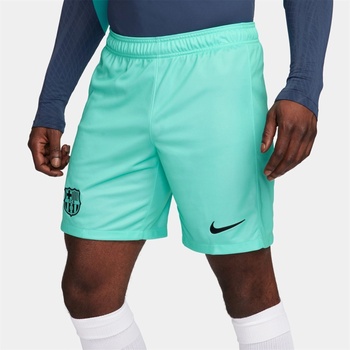 Nike Мъжки къси панталони Nike F. C. Barcelona 2023/24 Stadium Third Dri-FIT Football Shorts Mens - Light Aqua/Blck