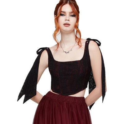 KILLSTAR дамски корсет (топ) KILLSTAR - Witchwood - RED - KSRA014325