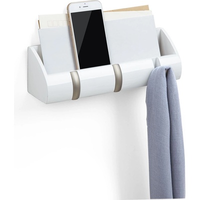 Umbra HK Limited Umbra Стенен органайзер с 3 бр. закачалки cubby mini - цвят бял (umbra-1004250-660)