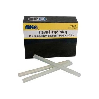 Tavné tyčinky 7 x 100 mm 40ks - MAGG TT07 – Sleviste.cz