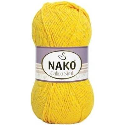 Pletací příze Calico Simli 4285 - žlutá