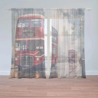 Sablio Záclony Londýn Double-decker 2: 2ks 150x250cm