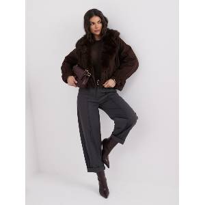 Italy Moda Дамско яке модел 8108-2.80 Italy Moda цвят тъмнокафяв