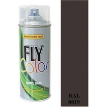 FLY Color RAL 8019 šedohnědá akrylátová barva ve spreji 400 ml