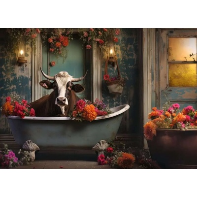 Ravensburger - Puzzle The Cow in the Bathtub - 1 000 piese