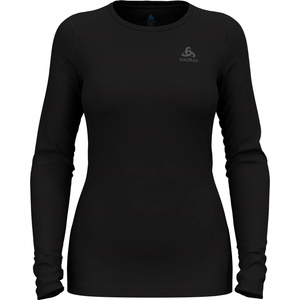 Odlo Дамско мериносово термобельо Odlo Women's Baselayer Top Crew Neck L/S Merino 260 Merino base layer - Black - размер XL (115-2081-0115)