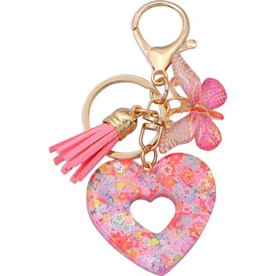 HARAHU Ключодържател Heart - Розова / Тип2 KP38001 (38001)
