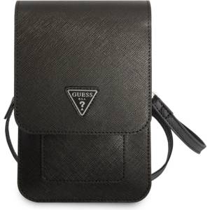 Guess Универсална Чанта GUESS PU Saffiana Triangle Logo, Черен (GUWBSATMBK)
