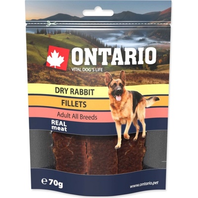 Ontario králík sušené plátky 70 g
