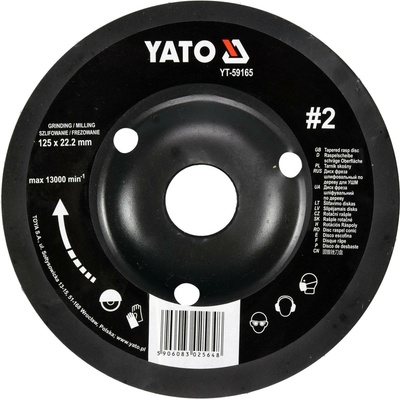 Rotační rašple úhlová 125 mm typ 2 Yato YT-59165