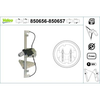 Mechanizmus zdvíhania okna VALEO 850657