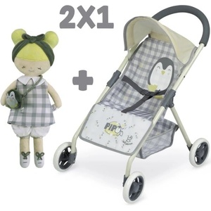De Cuevas Toys 90547 Спортна количка за кукли и плюшена кукла PIPO 2022 - 55 см (6-90547)