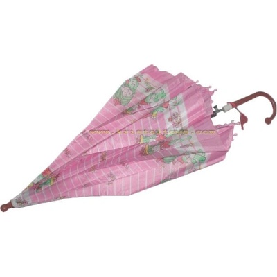 Детски чадър със свирка розов