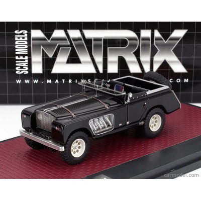 Matrix scale models Land rover 109 Bell Aurens Longnose Open 2008 Black 1:43